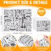 Outus 600 Pcs 8 x 10 inch Deli Wax Paper Sheets Grease Resistant Tray Basket Liners Newsprint Paper Water and Grease Proof Sandwich Wrapping Square Hot Dog Wrappers for Food Baking (White) view 2