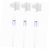 Beaupretty 3Pcs Transparent Double Sided Brush Cleaning Tool for Teeth Non Slip Handle Firm Bristles for Hard to Reach Areas for view 1