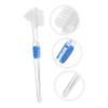 Beaupretty 3Pcs Transparent Double Sided Brush Cleaning Tool for Teeth Non Slip Handle Firm Bristles for Hard to Reach Areas for view 4