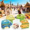 12Pcs Sukkot Themed Gift Boxes,2 Unique Designs, Festive Holiday Treat Boxes for Sukkah Celebrations, Happy Sukkot Gifts, Jewish Festival of Booths Party Favors view 2