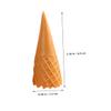 QUMIIRITY 8pcs Adorable Fake Ice Cone Models Mini Food Toys PVC Material Ice Cream Cone Molds view 2
