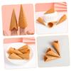 QUMIIRITY 8pcs Adorable Fake Ice Cone Models Mini Food Toys PVC Material Ice Cream Cone Molds view 3