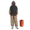 AUNGKBLPD Mosquito Suit Net Bug Mesh Pants Jacket with Hood for Outdoor Protection with Carrybag for Gardening Fishing Hiking-Black||XXL view 1
