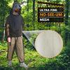 AUNGKBLPD Mosquito Suit Net Bug Mesh Pants Jacket with Hood for Outdoor Protection with Carrybag for Gardening Fishing Hiking-Black||XXL view 3