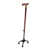 BIUDECO Adjustable Detachable Aluminum Walking Cane for Seniors Lightweight Anti-Slip Four-Point Support Portable Travel Hiking Stick Height Adjustment view 1