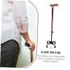 BIUDECO Adjustable Detachable Aluminum Walking Cane for Seniors Lightweight Anti-Slip Four-Point Support Portable Travel Hiking Stick Height Adjustment view 2