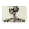 Front Door Mat Indoor Outdoor Welcome Mat, Human Skeleton Doormat Easy Clean Entryway Mats Stain and Fade Resistant Entry Rug Absorbent Flannel Bath Mats 16 x 24 Inch view 2