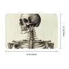 Front Door Mat Indoor Outdoor Welcome Mat, Human Skeleton Doormat Easy Clean Entryway Mats Stain and Fade Resistant Entry Rug Absorbent Flannel Bath Mats 16 x 24 Inch view 4