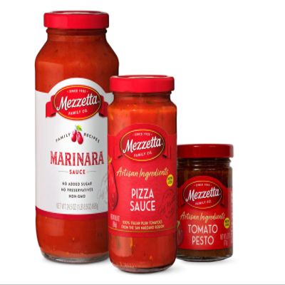 Mezzetta Tomato Sauce Jar Variety Pack - Includes: Marinara, Tomato Pesto, Pizza Sauce - Gluten Free, Keto, No Sugar Added - 24.5, 6.25 and 14 Oz - Pack of 3