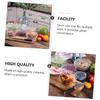 JECOMPRIS 200Pcs Disposable Food Preservation Cover Elastic Bowl Covers for Leftovers Dustproof Wrap for Serving Bowls for Picnics and Bbqs Convenient and Pe view 2