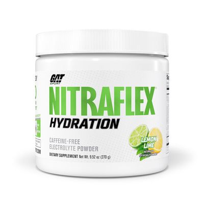 GAT SPORT Nitraflex Hydration Powder, Performance Electrolytes, 45 Servings (Lemon Lime)