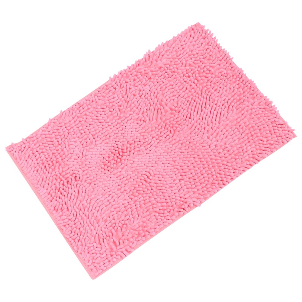 FOYTOKI 1Pc Slip Chenille Bath Mat Highly Absorbent Non Slip Floor Pad for Bathroom and Kitchen Soft Fluffy Water Resistant Rug Backing