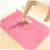 FOYTOKI 1Pc Slip Chenille Bath Mat Highly Absorbent Non Slip Floor Pad for Bathroom and Kitchen Soft Fluffy Water Resistant Rug Backing view 3