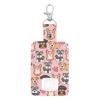 Gomyblomy Cute Dogs Print Inhaler Holder Keychain for Kids Adults Pink Asthma Inhaler Holder PU Leather Travel Handy Holders Carrying Case for Children, Inhalers Not Included view 1