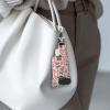 Gomyblomy Cute Dogs Print Inhaler Holder Keychain for Kids Adults Pink Asthma Inhaler Holder PU Leather Travel Handy Holders Carrying Case for Children, Inhalers Not Included view 3