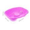DECOMELODY Portable Shampoo Basin for Bedridden Hair Wash Sink for Elderly Plastic Hair Washing Bowl view 2