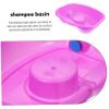 DECOMELODY Portable Shampoo Basin for Bedridden Hair Wash Sink for Elderly Plastic Hair Washing Bowl view 3