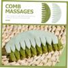 MUCKLILY Gua Sha Massage Comb Set 2pcs Smooth Polished Jade Body Massage Combs for Scalp Care Anti-Static Wide Tooth Design for Relaxation view 3