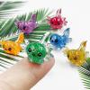 10/20pcs Mini Resin Glitter Animal Miniatures, Garden Fairy Ornament, Home Desk Potted Plant Micro Landscape DIY Decor,10pc view 2
