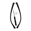 jojofuny Universal TR90 Glasses Arm Replacement 2 Pairs Eyeglasses Temple Arms Repair Kit Compatible Most Frames Sturdy and Lightweight Eyewear Accessories view 1