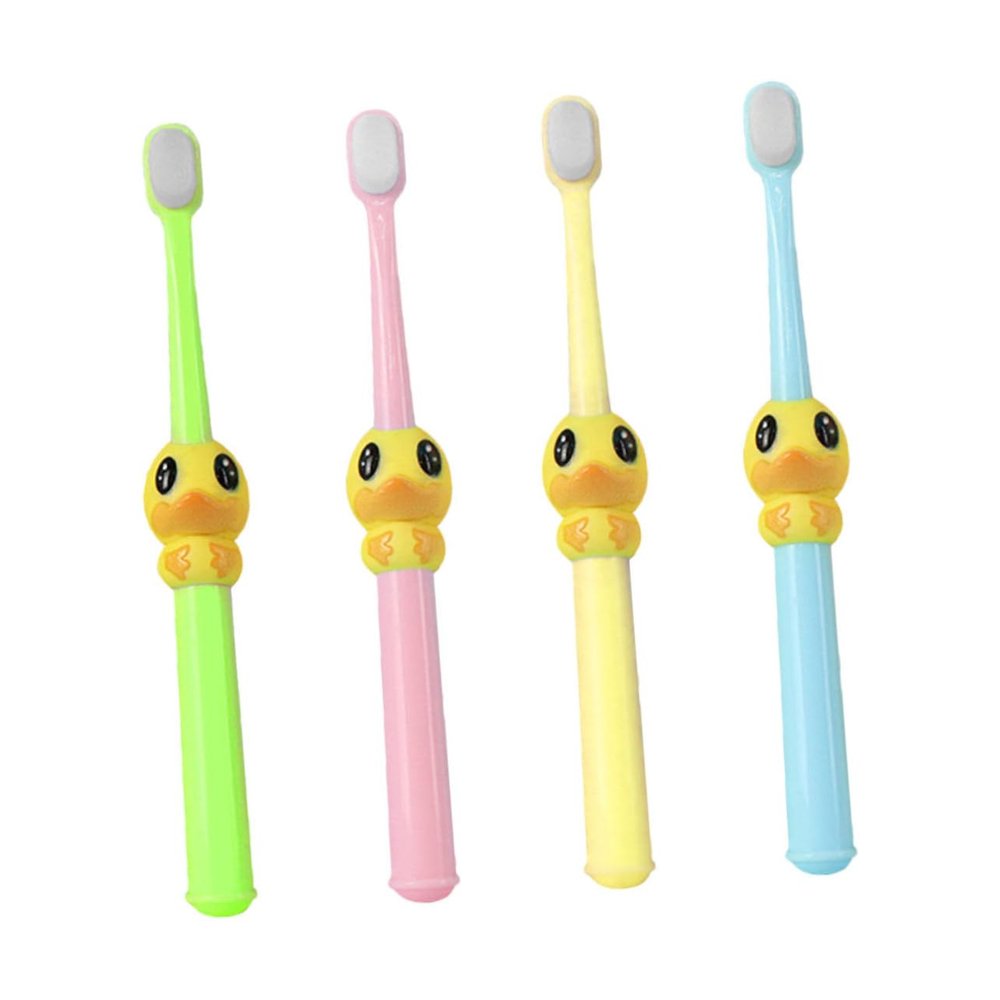 VALICLUD 4Pcs Cartoon Toothbrush Soft Bristle Young Oral Care Adorable for Ages Encourages Healthy Brushing Habits Includes