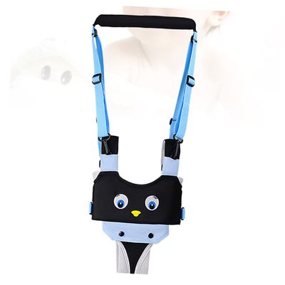 JUMPLAWN Breathable Walking Strap Learning Belt with Waist Protection Multi Functional Assistant for Safe Walking Blue Black Penguin