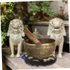 DECORNIJIA Hand-Embroidered Singing Bowl Cushion Mat 10cm Buddha Sound Bowl Base Pad for Meditation view 3