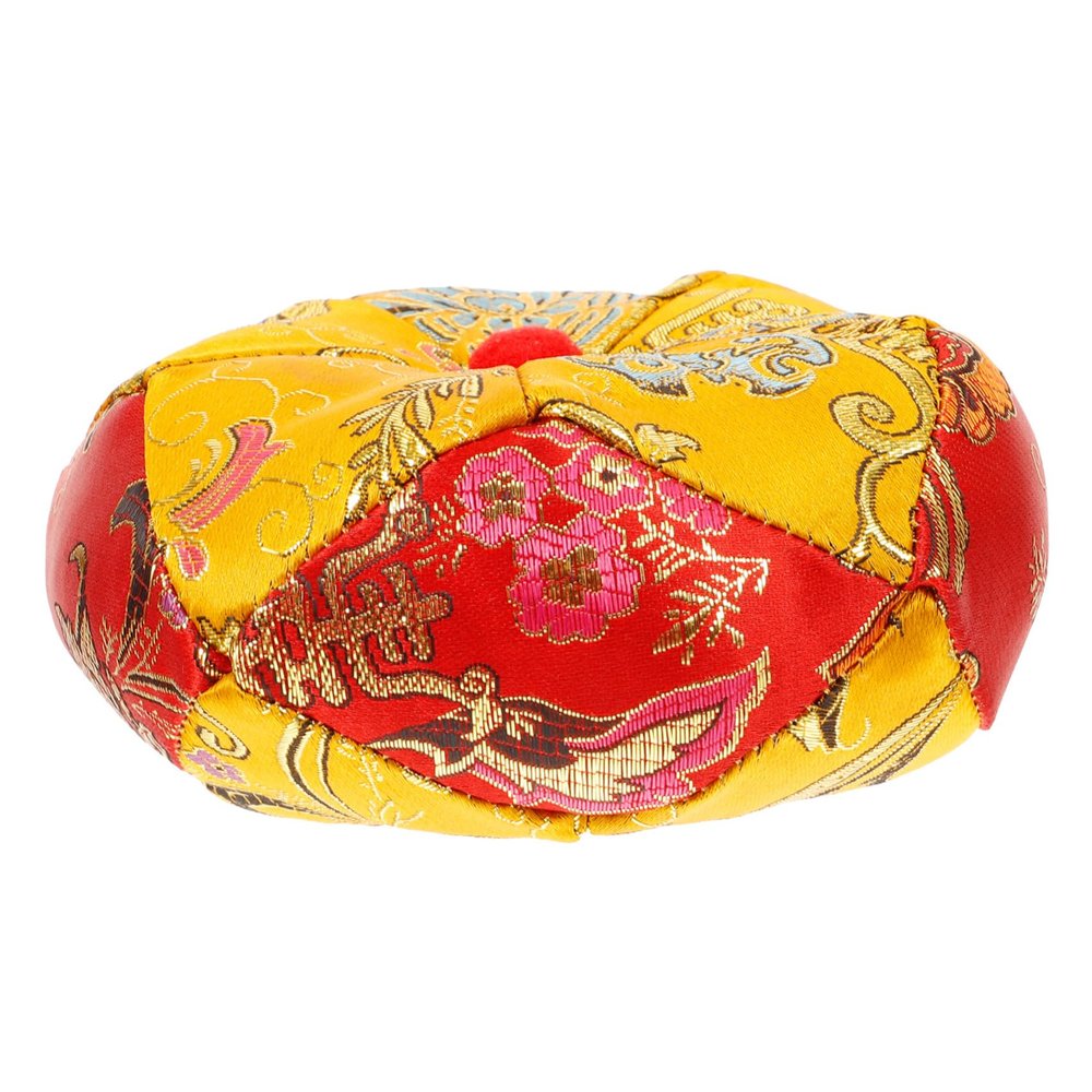 BESTonZON Handmade Wooden Fish Mat Tibetan Singing Bowl Pad Protective Cushion for Buddhist Supplies