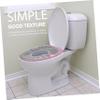 EXHUMKY 3pcs Universal Washable Toilet Seat Cushion Pads Soft Polyester Bathroom Mats Handle Suitable for Standard Toilets and Maternity Use view 4
