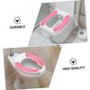 FUTUREORYY 8 Pairs of Washable Polar Fleece Toilet Seat Cushions Thickened Non-Slip Toilet Covers for Winter Soft Suitable for Home Use Random Color view 2