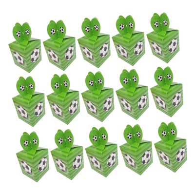 Mikinona 50Pcs Soccer Candy Box Party Favor Candy Wrap Box Sweet Treats for Soccer Themed Birthdays and Celebrations for Weddings and Events