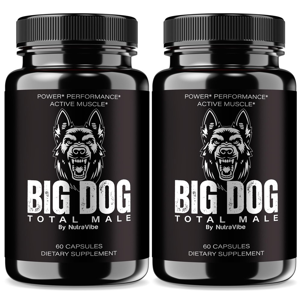 (2 Pack) Big Dog Total Pills BigDog Premium Formula with a Clean, Natural Blend to Support Stamina, Performance & Lasting Energy | Easy-to-Swallow Capsules for Overall Health (120 Capsules)