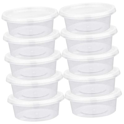 100Pcs Condiment Containers with Lids Plastic Sauce Cups for Take out Parties and Food Storage Odorless Practical Dipping Sauce Bowls