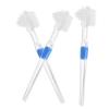 Ipetboom 3Pcs Transparent Double Sided Denture Brush False Cleaning Tool for Fresh Breath Multi Tufted and Angle Trimming Design for Easy Access to Hard to Reach view 1