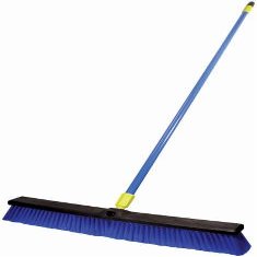 00599 24 in. Stiff Poly Push Broom