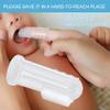 Dioche 10 Pcs Baby Finger Toothbrush Set, Soft Silicone Oral Cleaning Massage Toothbrush for Newborn (Transparent Shell) view 3