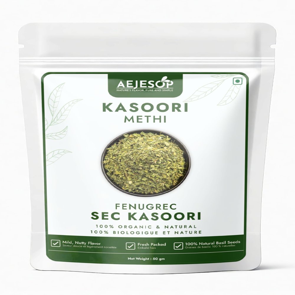 Aejesop Kasoori Methi, Organic Dried Fenugreek Leaves, 50g