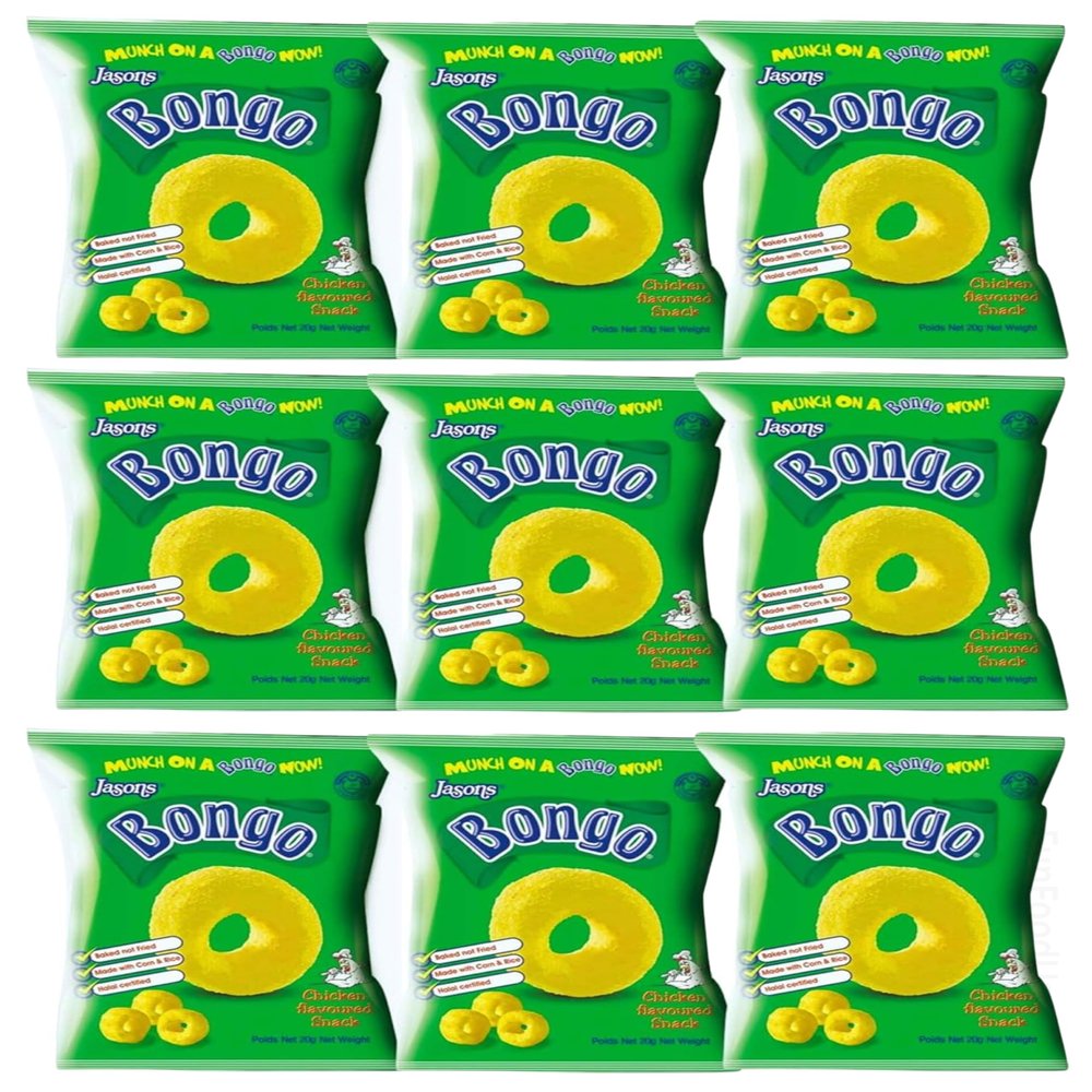 FIJI Puffs Snacks - Chicken Bongo 9x 64oz (9 Packs) Favorite Snack Of The Pacific Islanders, BAKED PUFFS SNACK FROM FIJI