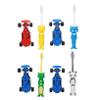Ipetboom Suction Cup Cartoon Toothbrush Set for Boys and Girls 8pcs Manual Teeth Cleaning Brush with Fun Toy Design for Children's Oral Care view 1