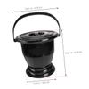 Outanaya 1Pc Thickened Night Spittoon with Buckle Design Portable Bedpan for Adults Elderly and Pregnant Women Convenient Urine Pot for Home and Travel Lightweight view 2