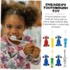 SHERCHPRY Cartoon Boys and Girls Toothbrush Set 8 Pieces with Suction Cups Fun Design for Children Teeth Cleaning Supplies for Boys and Girls view 4