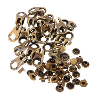 SHERCHPRY 30Pcs Boot Speed Hooks for Hiking Shoes Durable Metal Lace Buckles for Quick Adjustments Climbing Camping and Outdoor Activities Comfortable Design