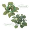 Cabilock 6pcs Artificial Eucalyptus Candle Rings Wreaths Timeless Greenery Pillar Holders for Table Centerpieces Home Decor for Weddings and Spring Celebrations view 3