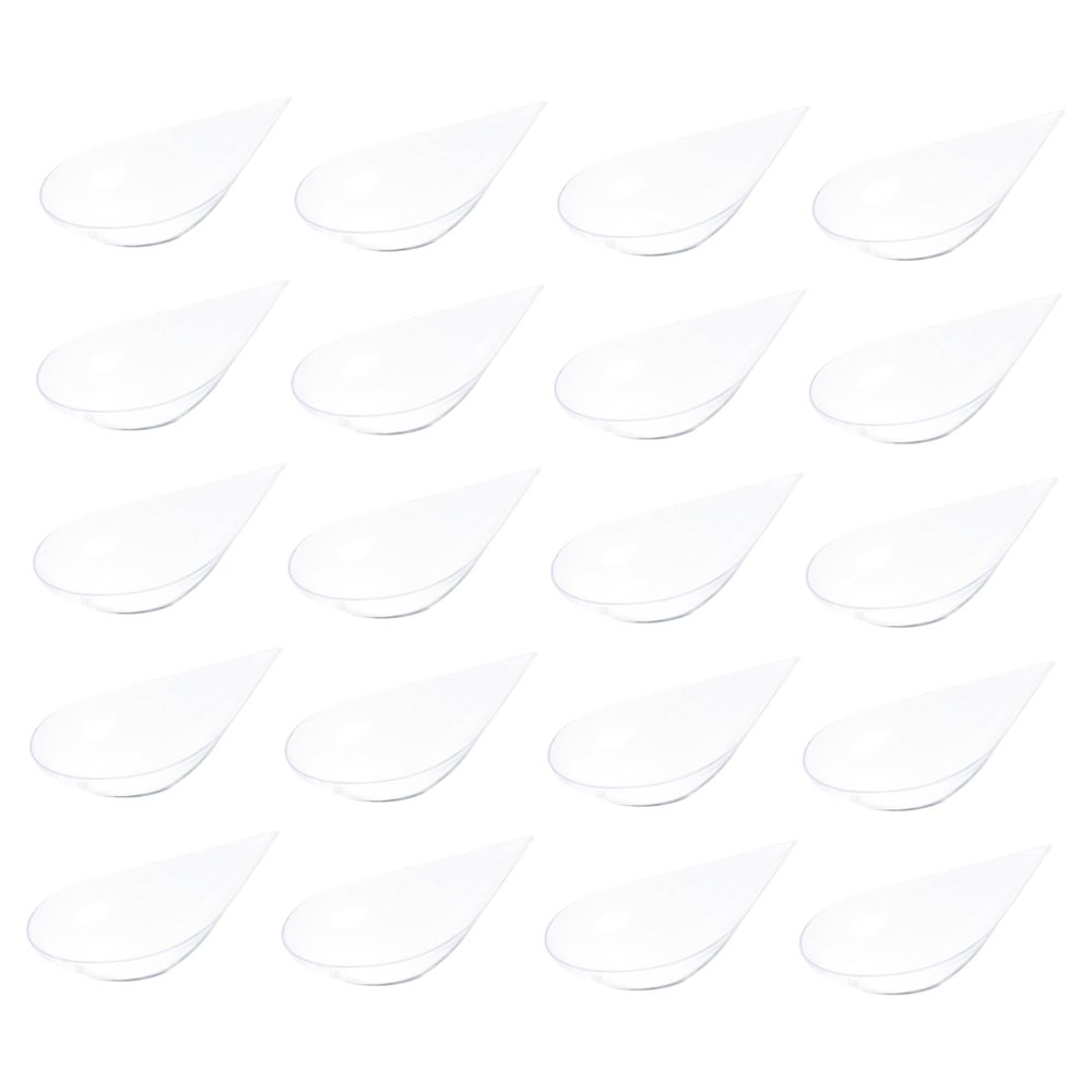 Ipetboom 20Pcs Disposable Dessert Spoons Smooth Tasting Utensils for Parties Buffets Showers Weddings Safe Convenient Appetizer Spoons for Cakes Sauces