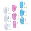 BEBEMOKO 9Pcs Finger Toothbrush Silicone Oral Cleaning Brush for Includes Storage Boxes Gentle Gum Massage for Ages view 1
