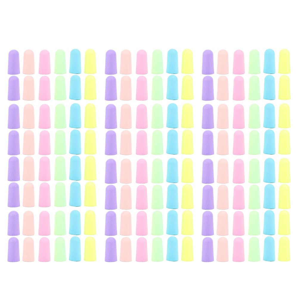60 Pairs Soft Ear Plugs for Sleeping, PU Noise Cancelling Memory Foam, Slow Rebound Sound Blocking Earplugs (Mixed Color)