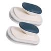 HOLIDYOYO 2Pcs Dark Sponge Brush with Handle Super Absorbent Dish Washing Scrubbers for Home Cleaning for Kitchen and Bathroom Use Durable view 1
