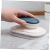 HOLIDYOYO 2Pcs Dark Sponge Brush with Handle Super Absorbent Dish Washing Scrubbers for Home Cleaning for Kitchen and Bathroom Use Durable view 2