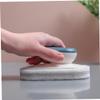 HOLIDYOYO 2Pcs Dark Sponge Brush with Handle Super Absorbent Dish Washing Scrubbers for Home Cleaning for Kitchen and Bathroom Use Durable view 3