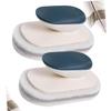 HOLIDYOYO 2Pcs Dark Sponge Brush with Handle Super Absorbent Dish Washing Scrubbers for Home Cleaning for Kitchen and Bathroom Use Durable view 4